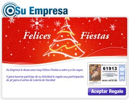 Lotería de Navidad para Empresas y comunidades de Usuarios